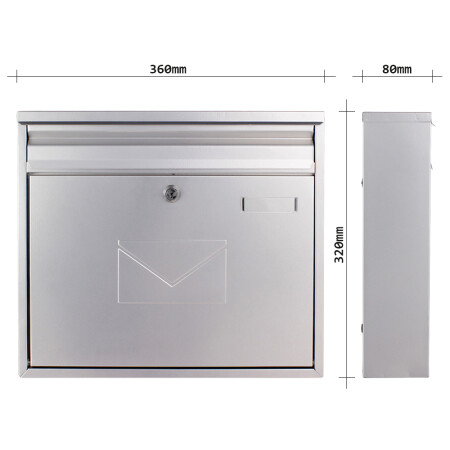 MAILBOX MP TERAMO - T04779 (ezüst comaxit)