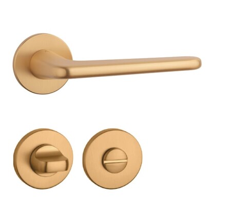Ajtóvasalat MP AS - LIRA - R 5S (OLS - Szálcsiszolt sárgaréz)