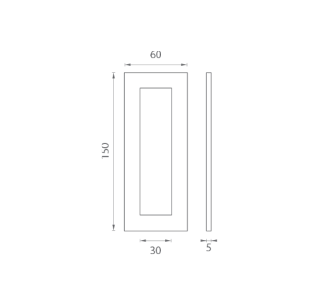 Üveghéj MP JNF - IN. 16.558.A (BN - Szálcsiszolt rozsdamentes acél)