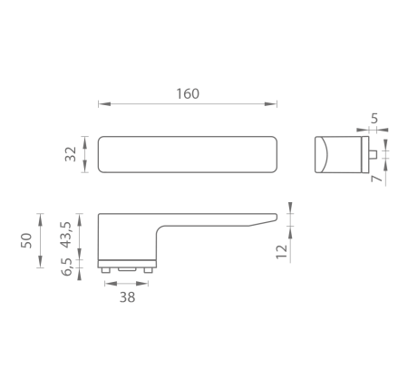 Ajtóvasalatok MP MPK - GRANDERA (NP - gyöngyház nikkel)