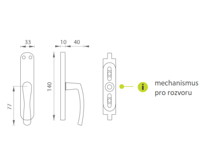 MP KE ablakrúd - MICHAELA (arany)