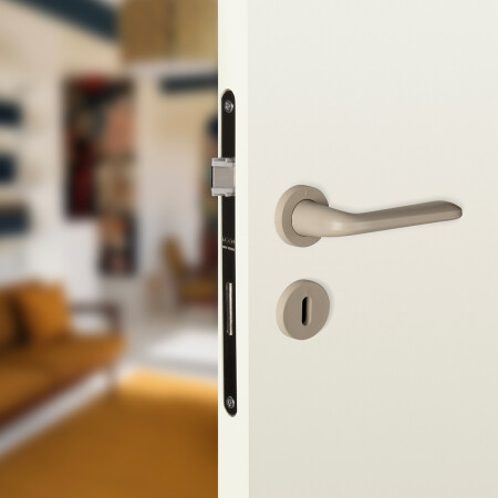 Ajtóvasalat MP VM - SNAPP - R (szürkésbézs matt)