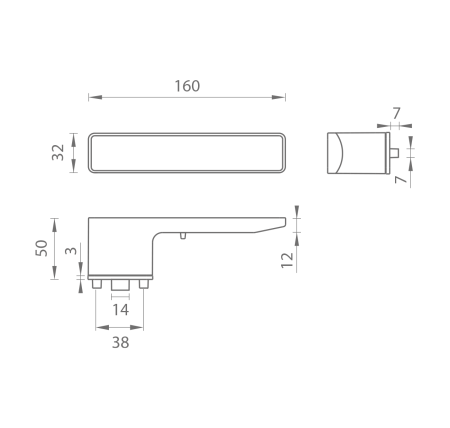 Ajtókilincs zárral MPK - GRANDERA KAPCSOLÓS ZÁR - RT (BS - Matt Fekete)