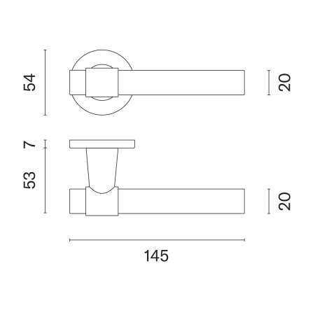 Ajtóvasalatok MP AS - BELLISA - R 7S (T - Titán)
