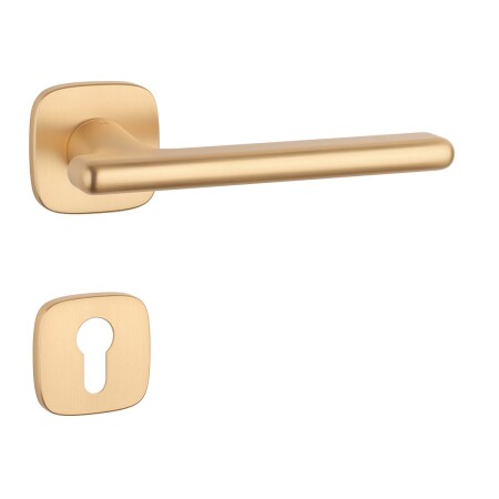 Ajtóvasalat MP AS - MARANTA - QR 7S (OLS - Szálcsiszolt sárgaréz)