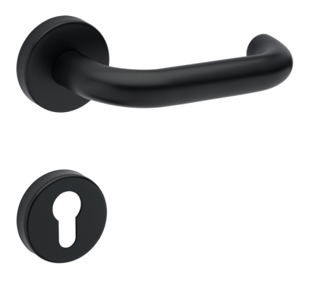 Ajtóvasalat MP TI - COSLAN - R 2000 (BS - Matt fekete)