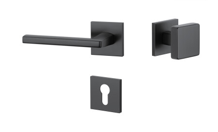 Ajtószerelvények MP Pyrola - HR 7S (BS - Matt fekete)