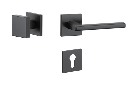 Ajtószerelvények MP Pyrola - HR 7S (BS - Matt fekete)