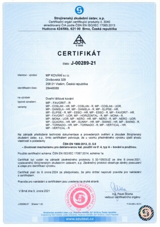 Ajtószerelvények MP Favorit - UOR (MATTE FEKETE)