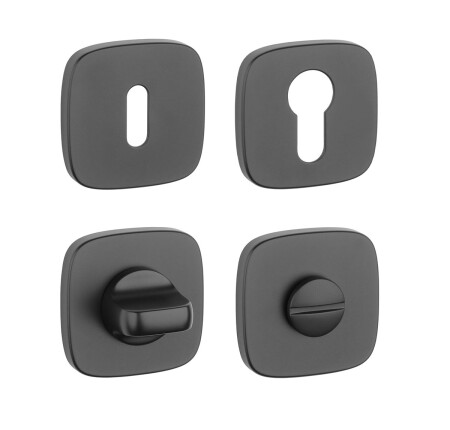 Ajtórozetta MP AS - QR 7S (BS - Matt fekete)