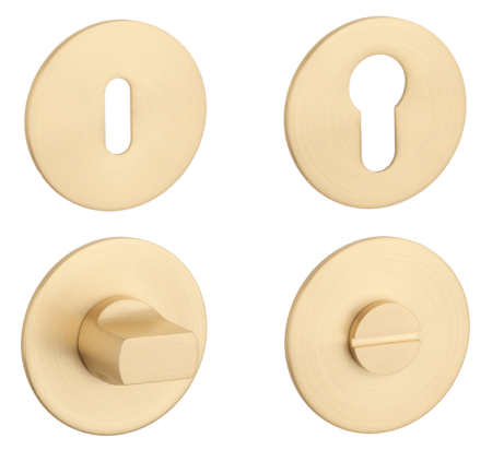 Ajtórozetta MP SH - R 3SM (OLS - Szálcsiszolt sárgaréz)