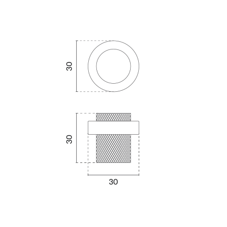 Ajtóütköző MP SH 1722 (OLS - Szálcsiszolt sárgaréz)