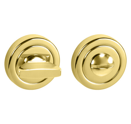 Ajtórozetta MP TI - R osztott (OLV - Polírozott lakkozott sárgaréz)