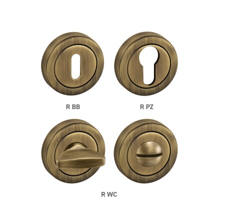 Ajtórozetta MP TI - J osztott (OGS - Matt szálcsiszolt bronz)