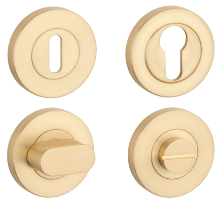 Ajtórozetta MP SH - R PRO 8 MM (OLS - Szálcsiszolt sárgaréz)