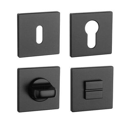 Ajtórozetta MP AS - HR 5S (BS - Matt fekete)