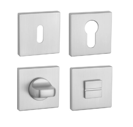 Ajtórozetta MP AS - HR 5S (OCS - Szálcsiszolt króm)