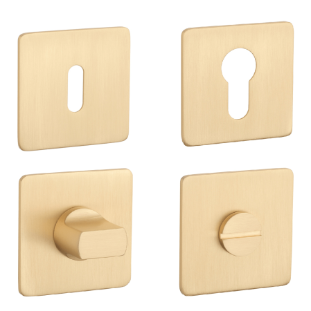 Ajtórozetta MP SH - HR 3SM (OLS - Szálcsiszolt sárgaréz)