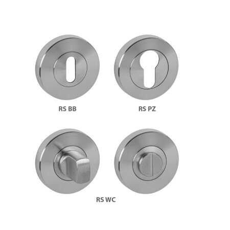 Ajtórozetta MP - RS (BN - Szálcsiszolt rozsdamentes acél)