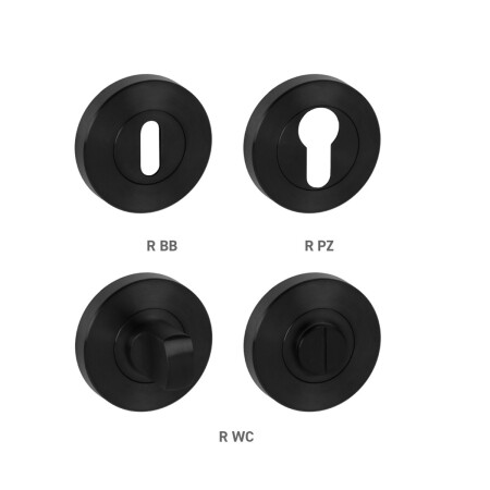 Ajtórozetta MP - RS (BS PVD - Fekete matt PVD PVD)