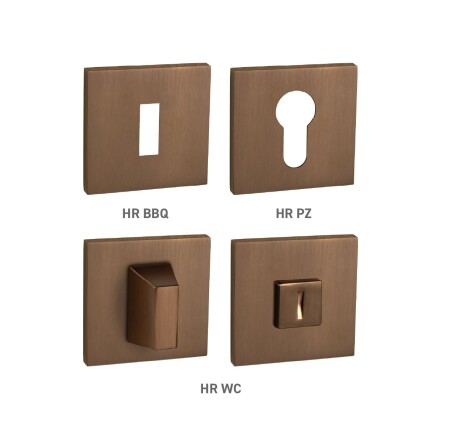 Ajtórozetta MP MPK - ROZETTA - HR SQ6 (CUM - Matt réz)