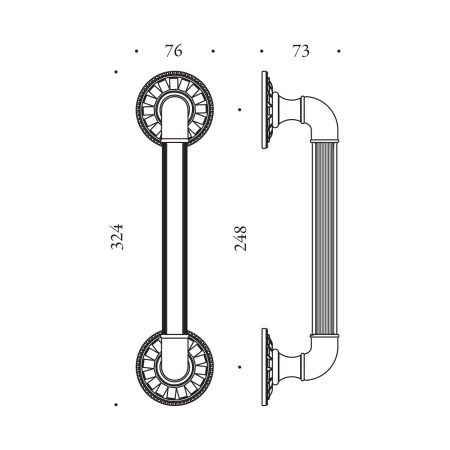 Ajtókilincs MP CB - MADLO IMPERO - 324/248 (Fényes króm)