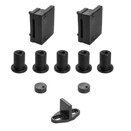 MP VINTAGE 1 tolóajtó rendszer 2m-es sínnel (BS - matt fekete)