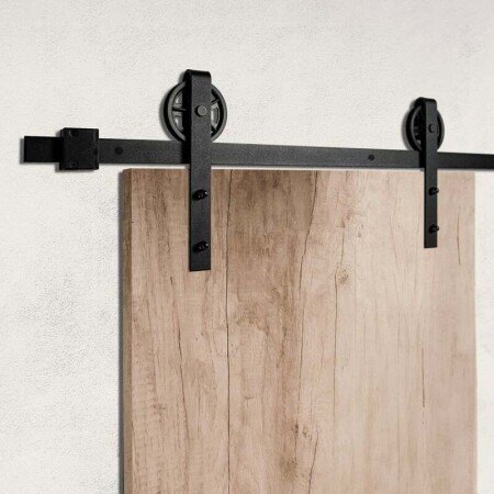 MP VINTAGE 1 tolóajtó rendszer 2m-es sínnel (BS - matt fekete)