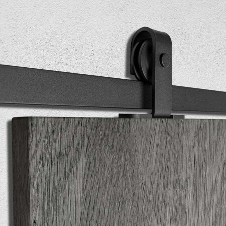 Tolóajtó rendszer mp VINTAGE 3 tolóajtó csillapítóval és 2m-es sínnel (BS - matt fekete)