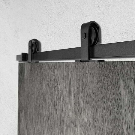 Tolóajtó rendszer mp VINTAGE 3 tolóajtó csillapítóval és 2m-es sínnel (BS - matt fekete)