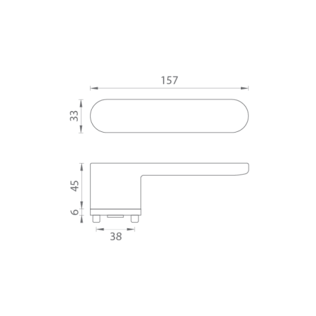 Ajtóvasalat MP MPK - IMPRESSA - OR (HNM - Matt barna)