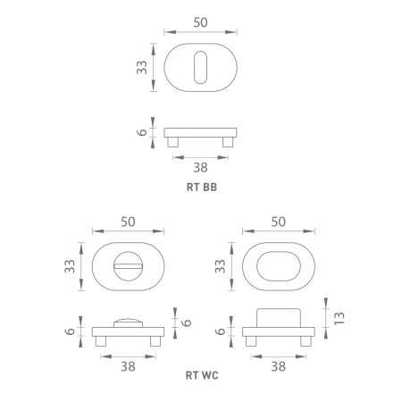 Ajtóvasalat MP MPK - IMPRESSA - OR (HNM - Matt barna)
