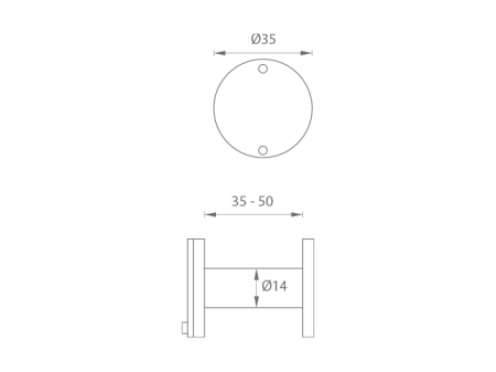 Ajtókukucskáló MP JNF - IN.23.010 (TB - Titánfekete)