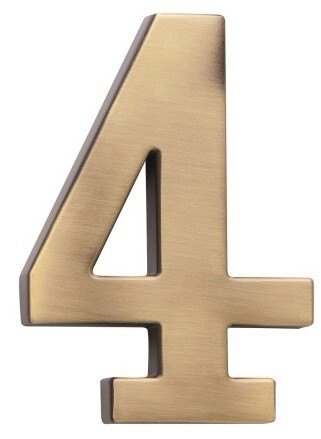 COBRA házszám - 5 cm (OFS - szálcsiszolt bronz)