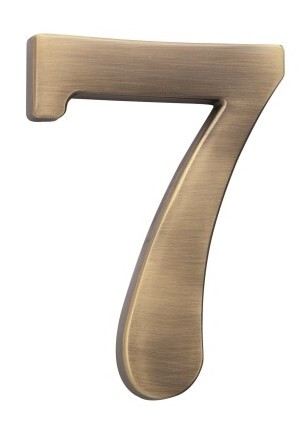 COBRA házszám - 5 cm (OFS - szálcsiszolt bronz)