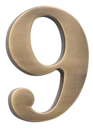 COBRA házszám - 5 cm (OFS - szálcsiszolt bronz)