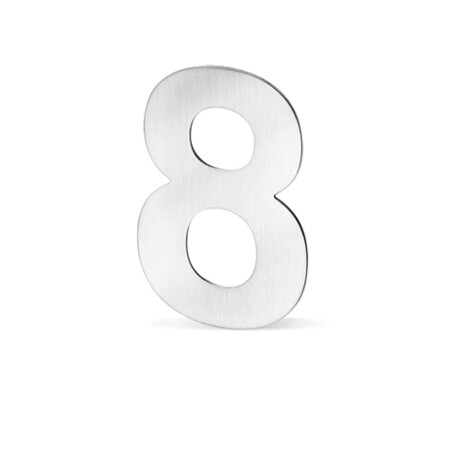 Homlokzati számok ACT - 12 cm (ROZSDAMENTES ACÉL)