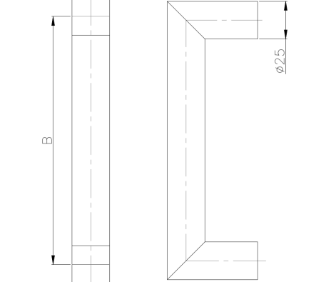 Fogantyú TWIN JHR 118002 (E) - darab
