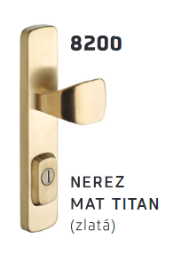 Biztonsági szerelvények ROSTEX BK RX 807-50 SOLID 3. osztály (MAT TITÁN ROZSDAMENTES ACÉL)