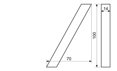Házszám RICHTER 3D RN.100LV (matt fekete)
