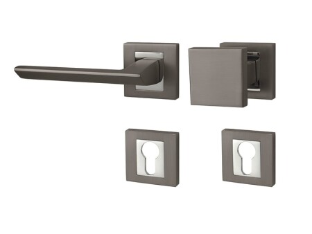 MP Jasper HR ajtóvasalat (T/OC - titán / fényes króm)