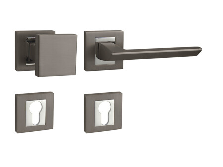 MP Jasper HR ajtóvasalat (T/OC - titán / fényes króm)