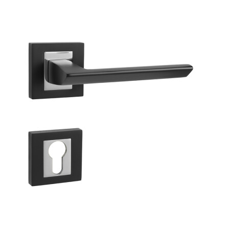 MP Jasper HR ajtóvasalat (BS/OC - Matt fekete / fényes króm)