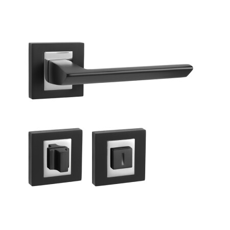 MP Jasper HR ajtóvasalat (BS/OC - Matt fekete / fényes króm)