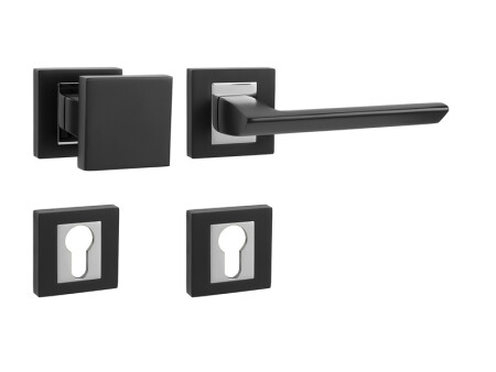 MP Jasper HR ajtóvasalat (BS/OC - Matt fekete / fényes króm)