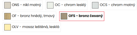 Tolóajtó kilincs COBRA OVÁL LYUK NÉLKÜL (OFS - szálcsiszolt bronz) - DARAB