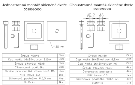Kilincs ROSTEX BETA (matt rozsdamentes acél) - egyoldalas