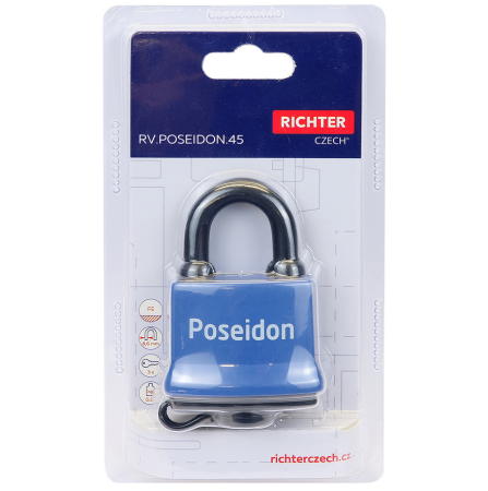 Acél vízálló lakat műanyag borítással RCIHTER RV.POSEIDON.45
