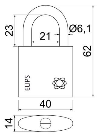 Lakat RICHTER RV.ELIPS.40 (sárgaréz)