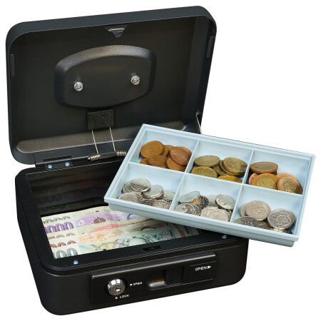 Acél pénzszekrény karral RICHTER LC.200 (matt fekete)